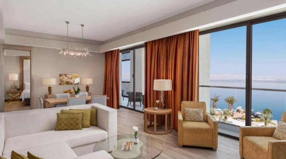 Deluxe One Bedroom Suite with Sea View at Hilton Dead Sea Resort