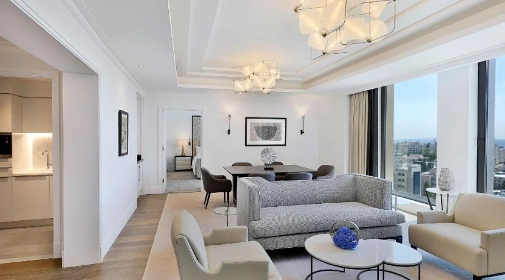 Two Bedroom Apartment, Bedroom 1: One King, Bedroom 2: One King, City View at The St. Regis Amman