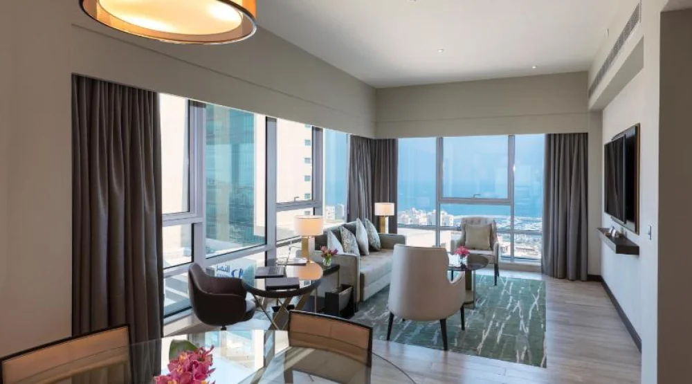 Two Bedroom Suite with One King Bed and Two Twin Beds at Hyatt Regency Al Kout Mall