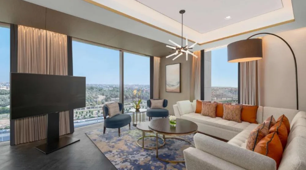 King Ikaros Deluxe One Bedroom Suite at Waldorf Astoria Kuwait