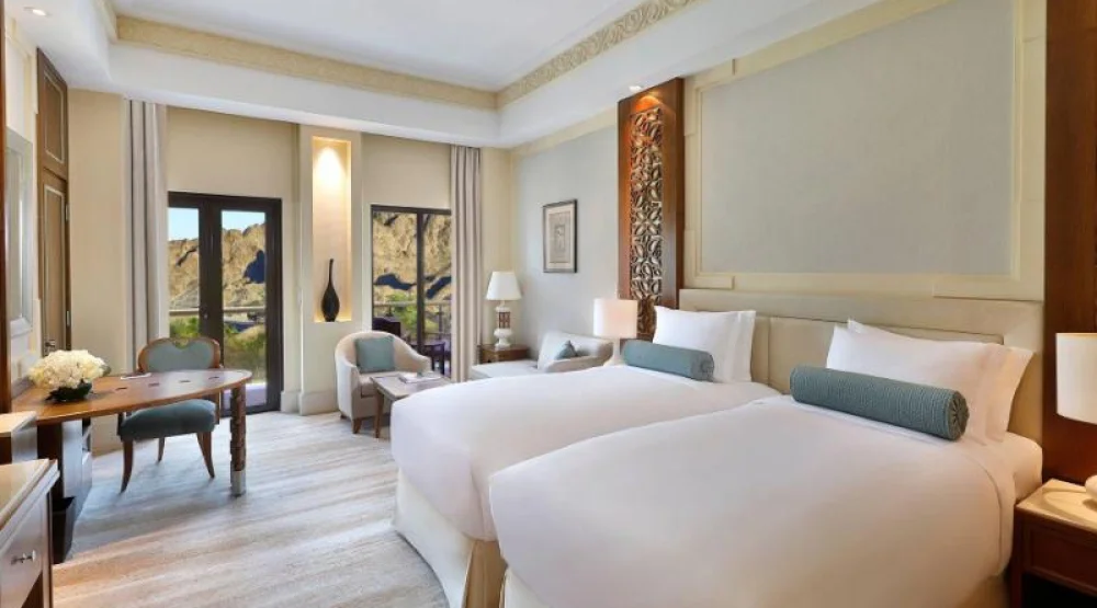 Deluxe Guest Room, Two Twin, Mountain View, High Floor, Balcony at Al Bustan Palace a Ritz-Carlton Hotel
