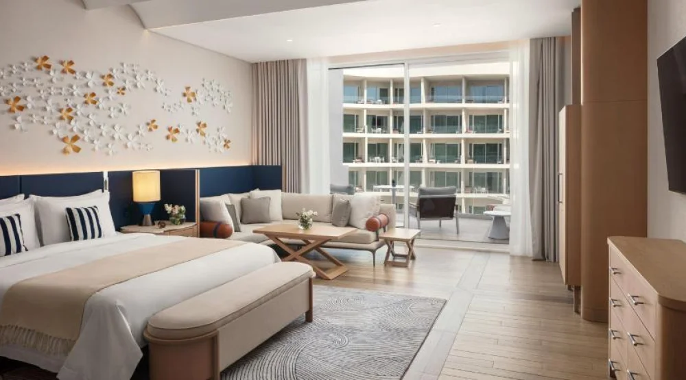 Deluxe King Room with Pool View at The St. Regis Al Mouj Muscat Resort