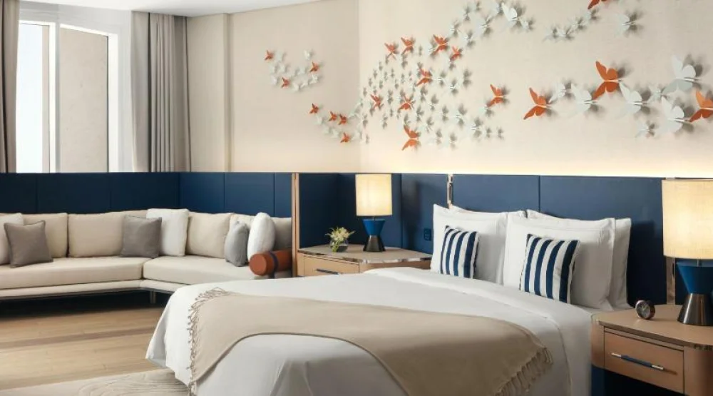 Caroline Astor King Suite with Balcony and Sea View at The St. Regis Al Mouj Muscat Resort