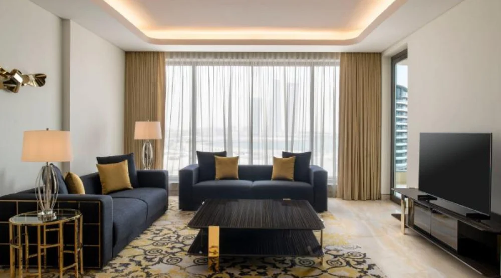 Premium Suite, One Bedroom Apartment, One King, Partial Sea View, Balcony at Agora Doha Autograph Collection