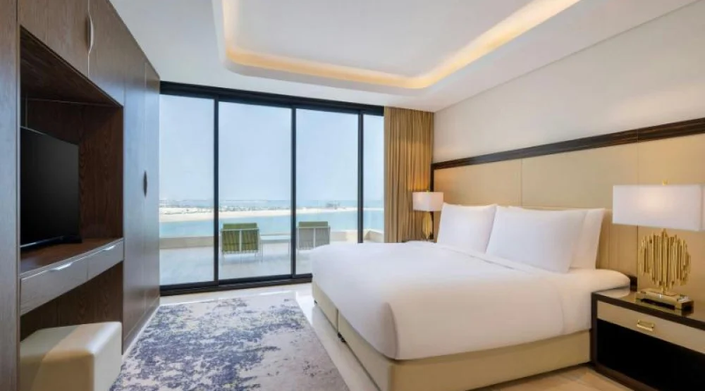 Pearl Sea View Suite, Two Bedroom Apartment, Bedroom 1: One King, Bedroom 2: One King, Sea View at Agora Doha Autograph Collection