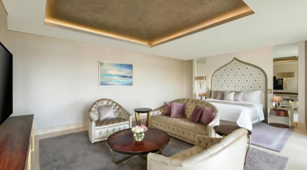 Al Messila Royal Suite, Two Bedroom Suite, Bedroom 1: One King, Bedroom 2: One King, Pool View at Al Messila a Luxury Collection Resort & Spa