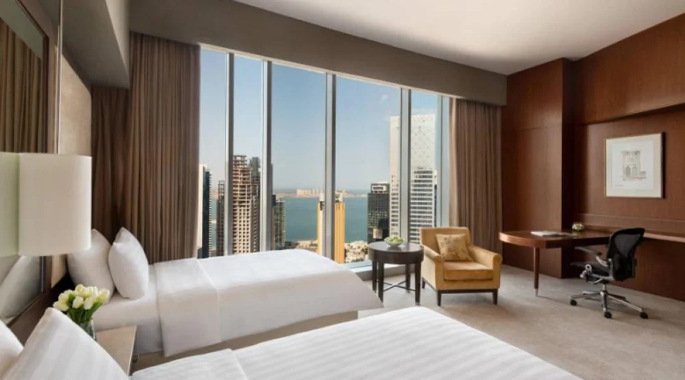 Executive Room, Executive Lounge Access, Guest Room, Two Twin, High Floor at JW Marriott Marquis City Center Doha