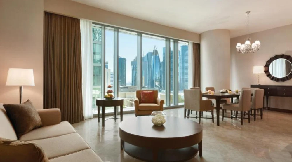 Three Bedroom Residence, Bedroom 1: One King, Bedroom 2: One King, Bedroom 3: Two Twin at JW Marriott Marquis City Center Doha