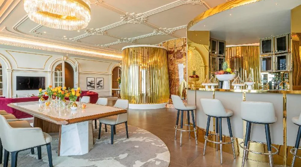 Raffles Suite with One Double and Two Twin Beds at Raffles Doha