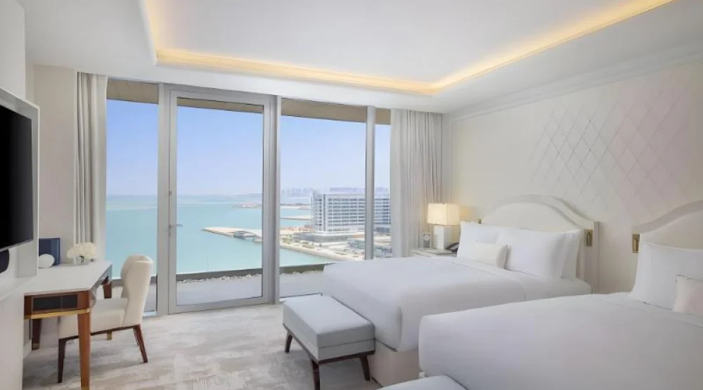 Two Queen Beds Deluxe Room with Sea View at Waldorf Astoria Doha Lusail