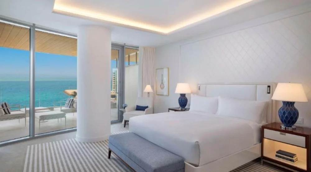 KING ONE BEDROOM CORNER RESIDENCE W/ SEA VIEW at Waldorf Astoria Doha Lusail