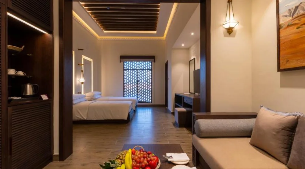 Grand Deluxe Twin Room at Al Badayer Retreat