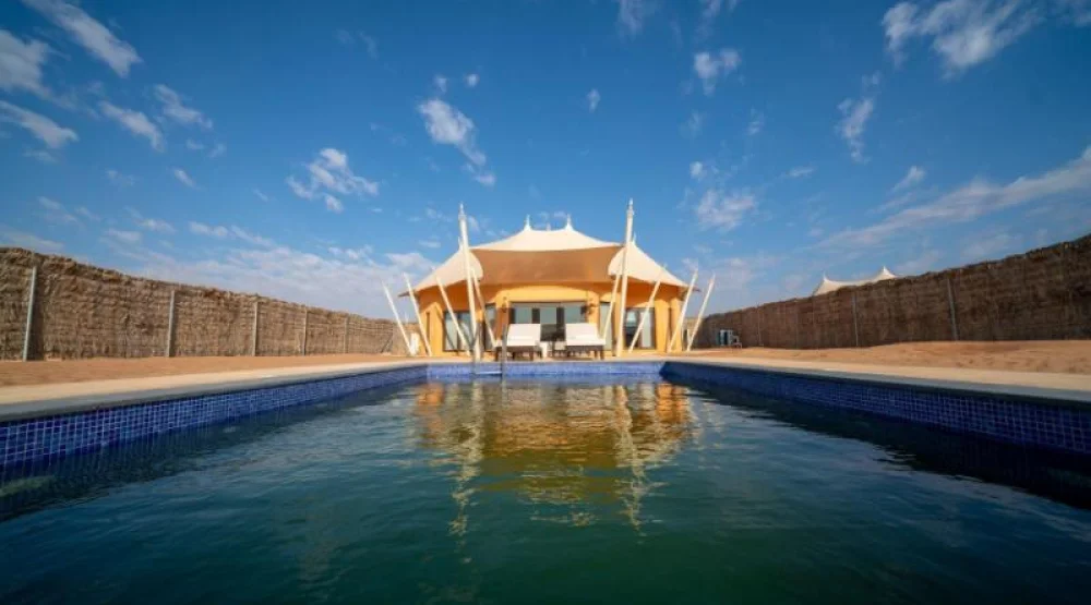 2-bedroom Tent with Pool at Al Badayer Retreat