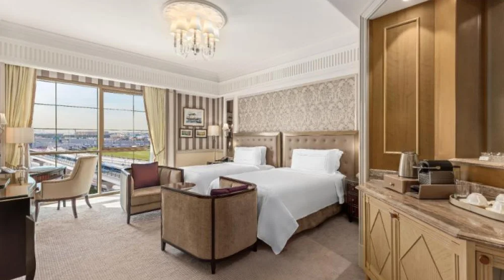 Two Double Beds Grand Deluxe Room at Al Habtoor Palace Preferred Hotels & Resorts