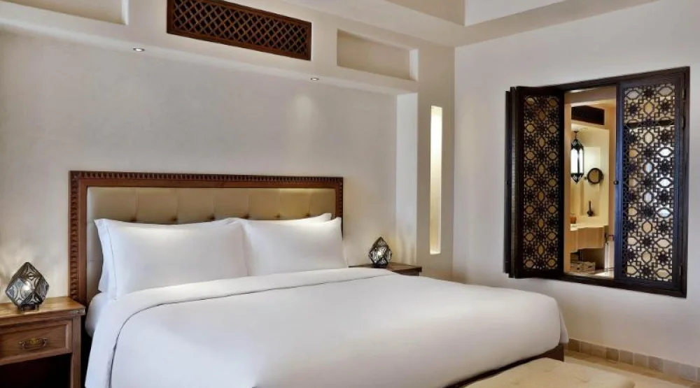 Deluxe Pool View, Guest Room, One King, Pool View, Balcony at Al Wathba a Luxury Collection Desert Resort & Spa