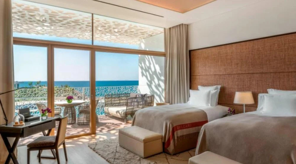 Premium Room, Guest Room, Two Queen, Balcony at Bvlgari Resort Dubai