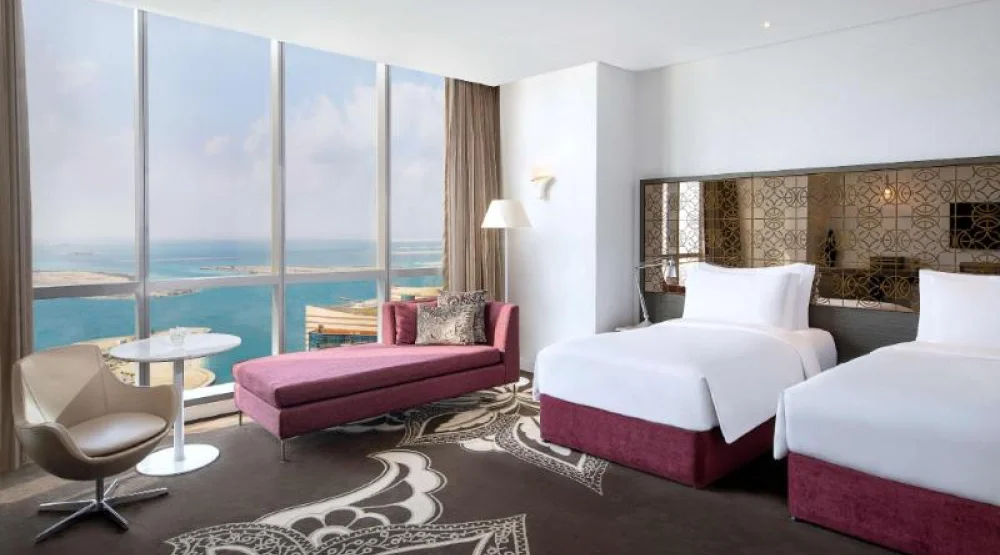 Twin Grand Premier Room with Sea View at Conrad Abu Dhabi Etihad Towers