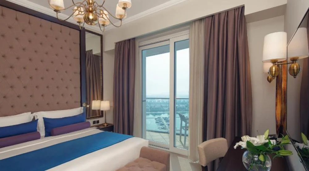 Grand Studio, Private Beach, Infinity Pool, Lazy River & Kids Club Access at Dukes The Palm Royal Hideaway Hotel