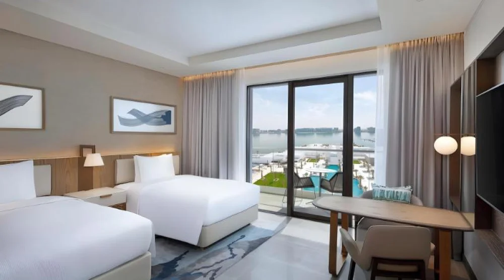 Two Double Beds Executive Room at Hilton Abu Dhabi Yas Island