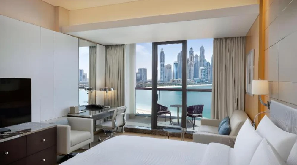 Two Double Beds Executive Room with Balcony at Hilton Dubai Palm Jumeirah
