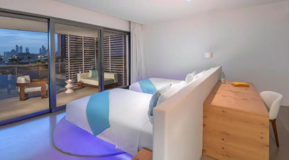 Covet Room Skyline View Twin at Nikki Beach Resort & Spa Dubai