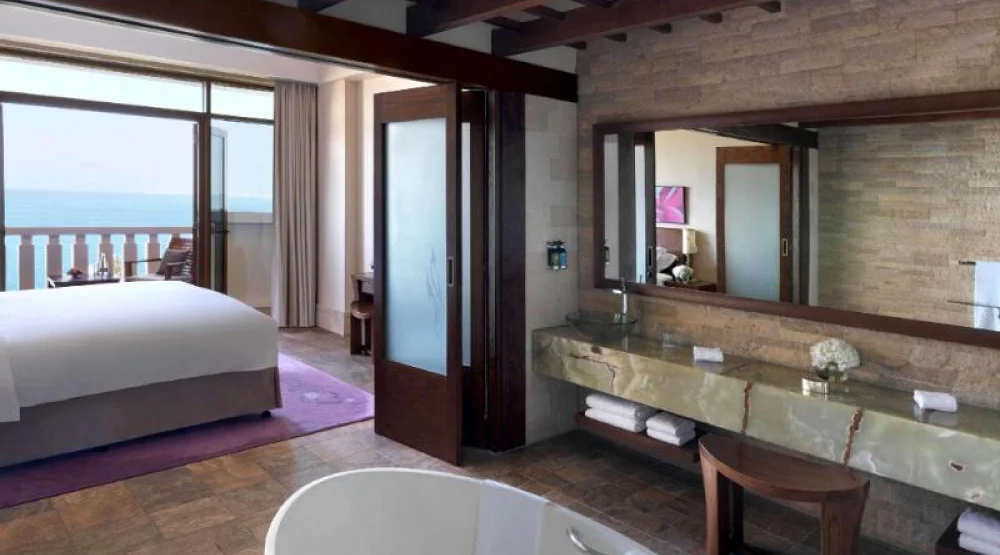 Opera Suite Sea View, Two King Size Beds, Two Bedrooms, Living Room at Sofitel Dubai The Palm