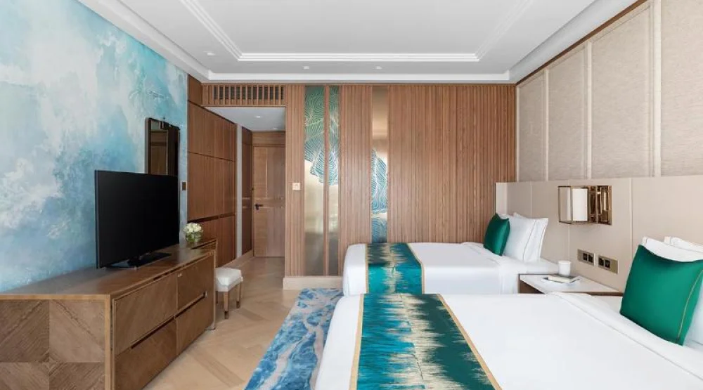 Luxury Palm Sea View Room Twin Bed at Taj Exotica Resort & Spa The Palm Dubai