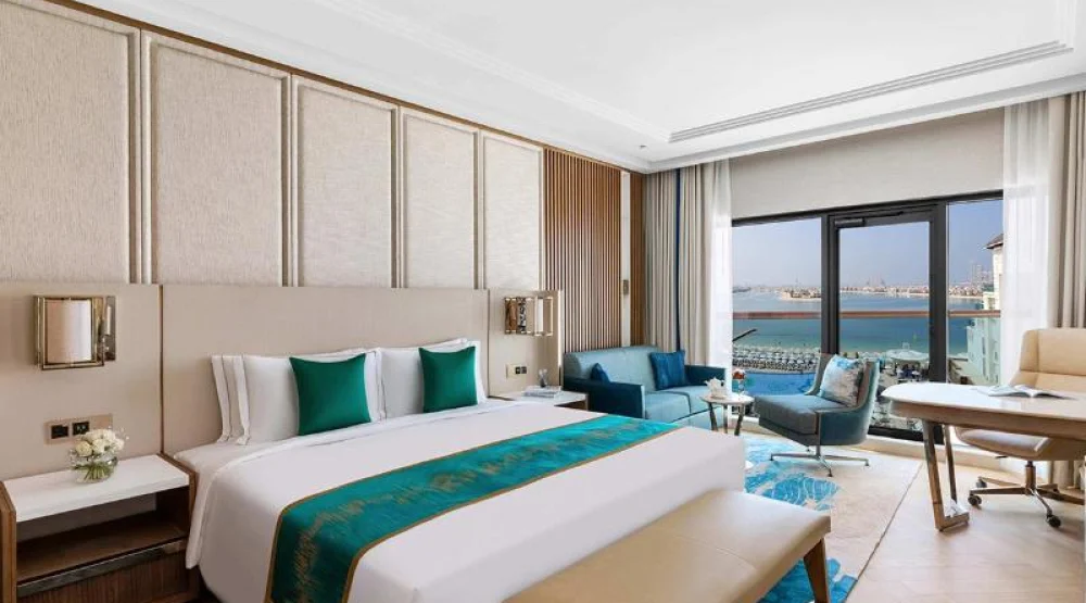 Luxury Palm Sea View Room King Bed at Taj Exotica Resort & Spa The Palm Dubai
