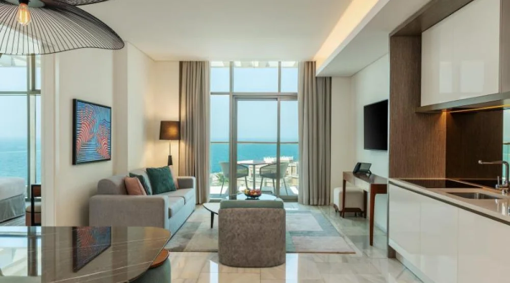 One Bedroom Suite Sea View at Th8 Palm Dubai Beach Resort Vignette Collection