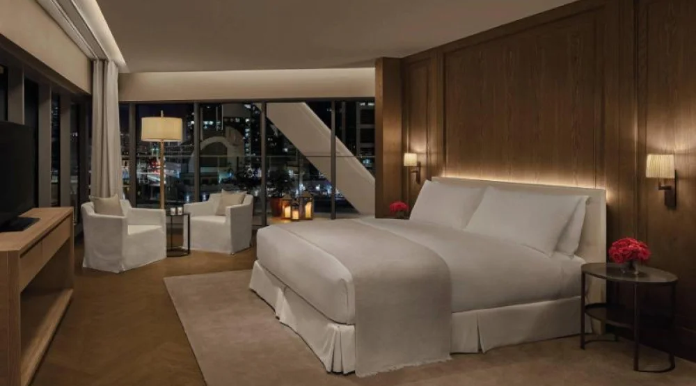 Two Bedroom Penthouse Suite, Bedroom 1: One King, Bedroom 2: Two Queen, Marina View, Terrace at The Abu Dhabi Edition