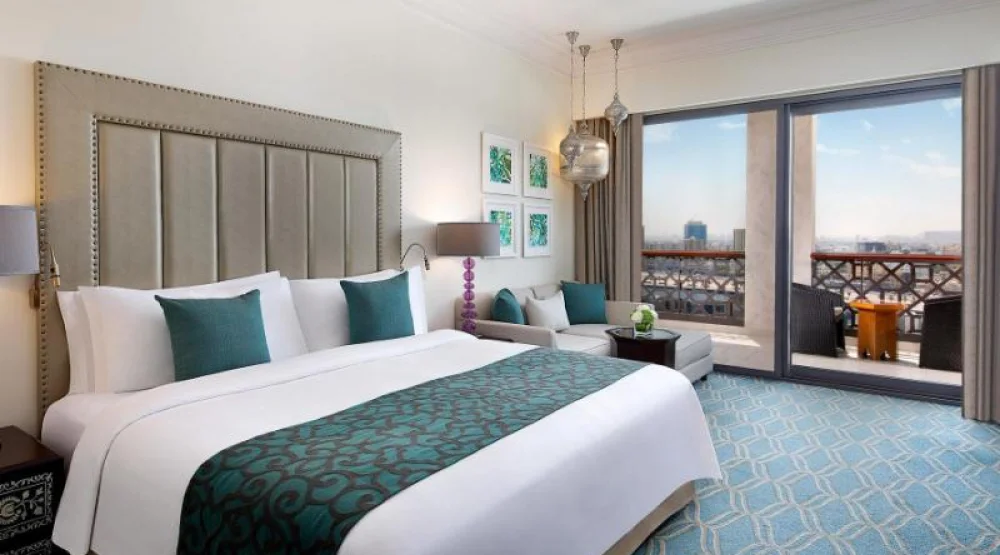 Deluxe Guest Room, One King, Creek View, Balcony at The Ajman Saray A Luxury Collection Resort