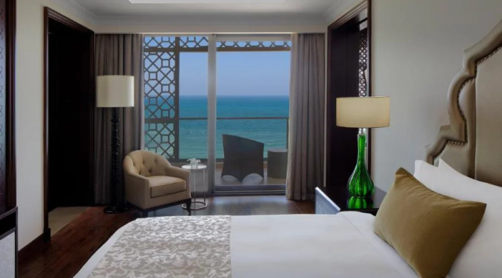 Amiri Suite, One Bedroom Larger Suite, One King, Sea View, Balcony at The Ajman Saray A Luxury Collection Resort