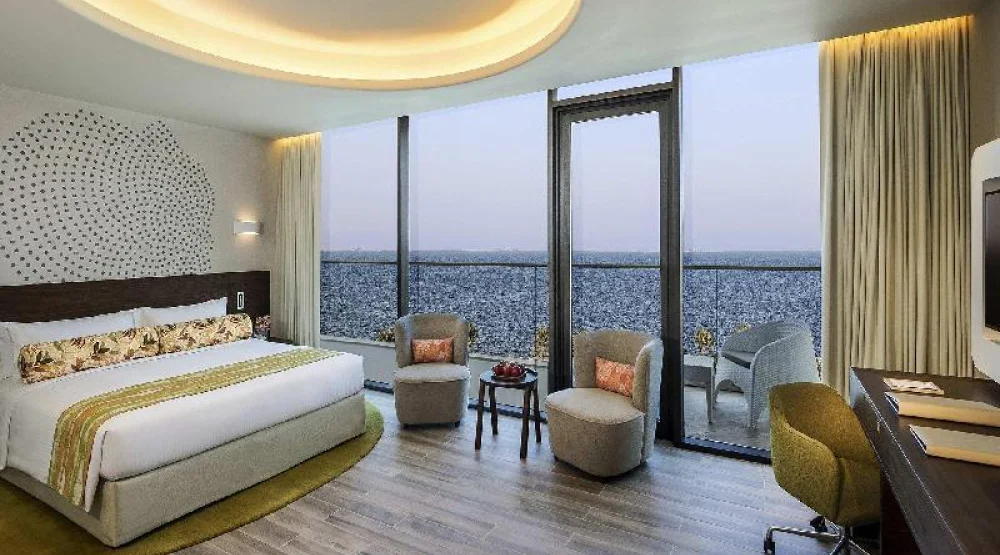 Deluxe Room with Balcony, Partial Palm Sea View at The Retreat Palm Dubai MGallery by Sofitel
