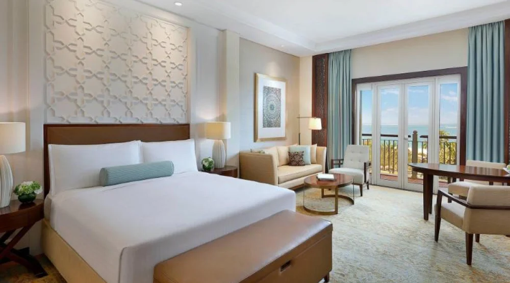 Ocean View Room, Guest Room, One King, Ocean Facing View, Balcony at The Ritz Carlton Dubai