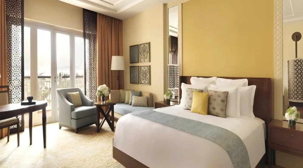 Club Ocean Room, Club Level, Guest Room, One King, Ocean View, High Floor, Balcony at The Ritz Carlton Dubai