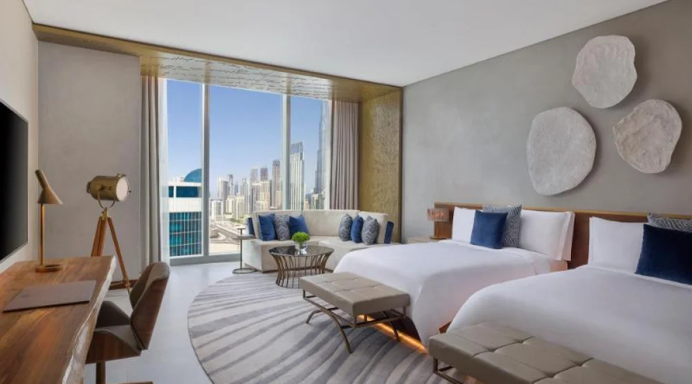 Superior Twin Room, Guest Room, Two Double, Dubai Downtown View at The St. Regis Downtown Dubai
