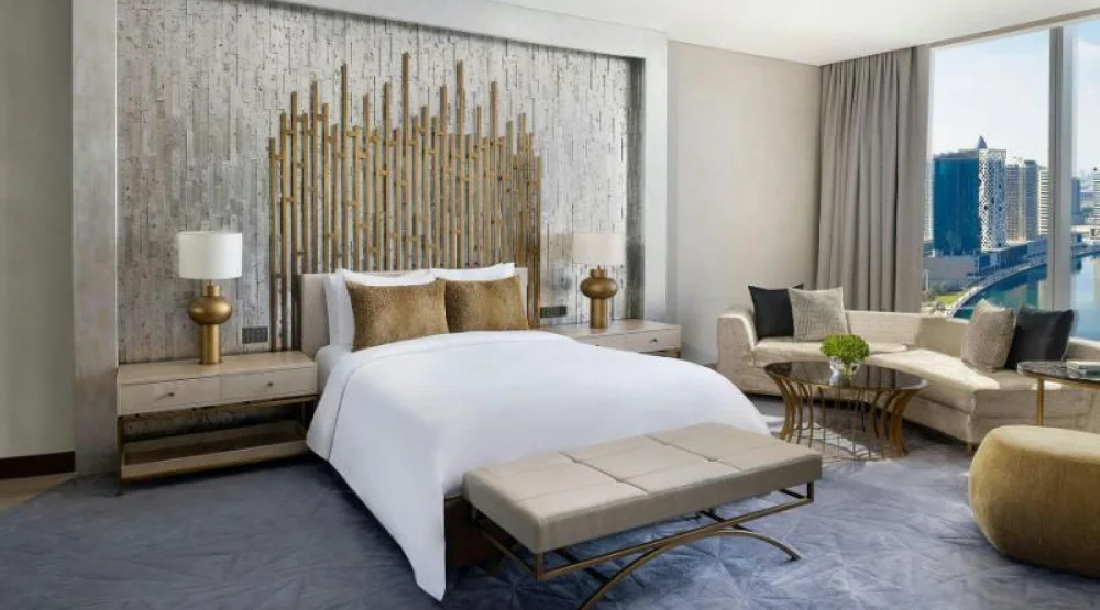 Royal Suite, Two Bedroom Suite, One King, Dubai Canal View at The St. Regis Downtown Dubai