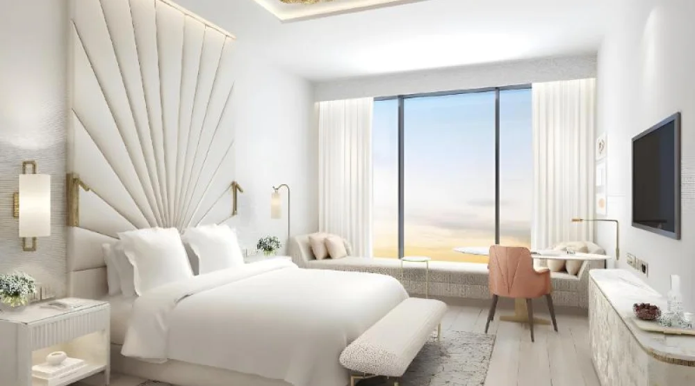 Deluxe Room, Guest Room, King, City View at The St. Regis Dubai The Palm