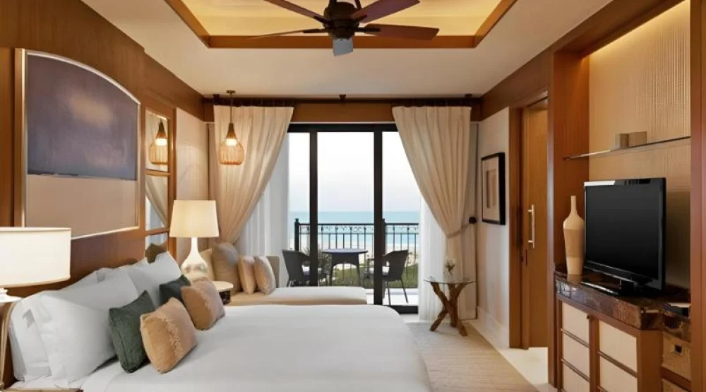 Superior Partial Sea View, Guest Room, One King, Sofa Bed at The St. Regis Saadiyat Island Resort