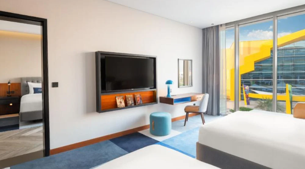 Two Double Beds Artist Room at The WB Abu Dhabi Curio Collection By Hilton