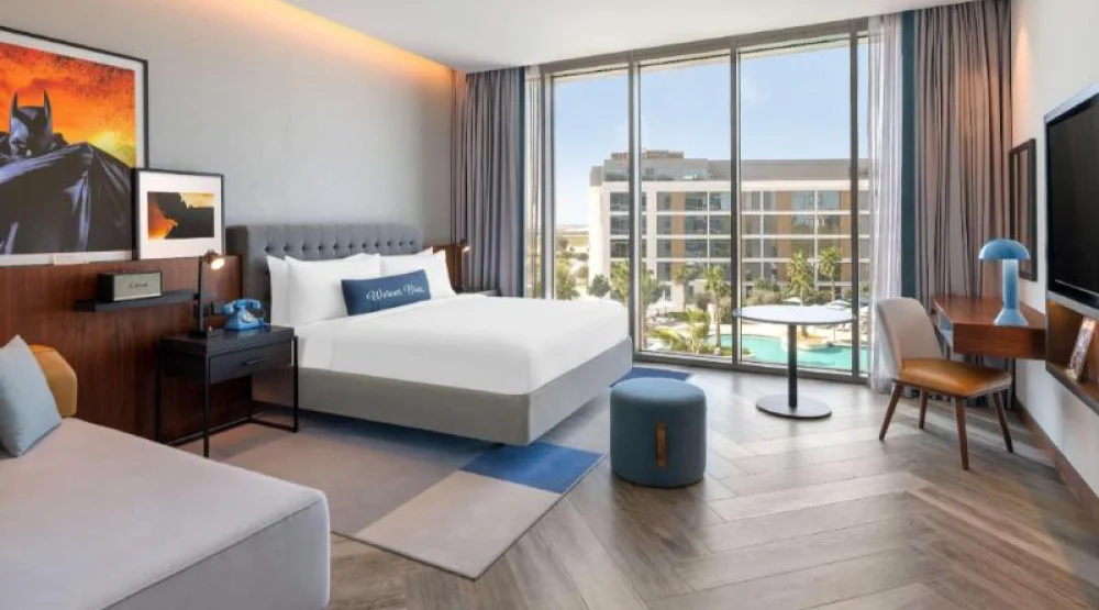 King Artist Room with Pool View at The WB Abu Dhabi Curio Collection By Hilton