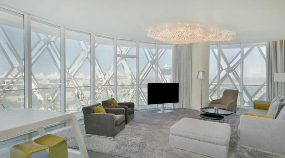 Wow, One Bedroom Suite, One King, Water View, Balcony at W Abu Dhabi Yas Island