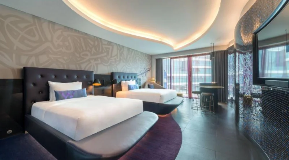 Wonderful Room, Guest Room, Two Double, Garden View, Balcony at W Dubai The Palm