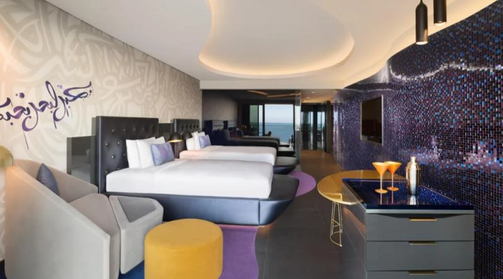 Fabulous Room, Guest Room, Two Double, Ocean View, Balcony at W Dubai The Palm