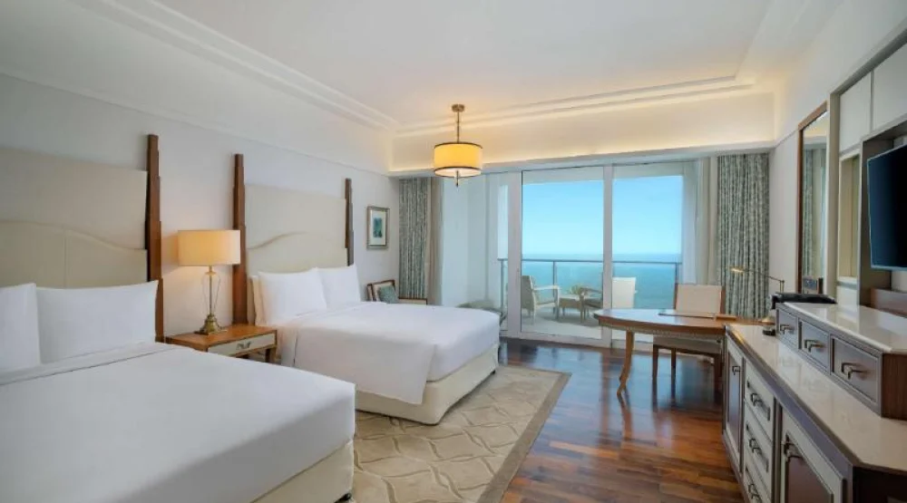 Two Queen Deluxe Room with Skyline Sea View at Waldorf Astoria Dubai Palm Jumeirah