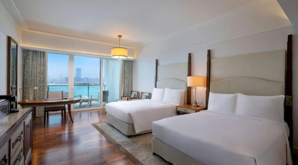Two Queen Pearl Club Room with Sea View at Waldorf Astoria Dubai Palm Jumeirah