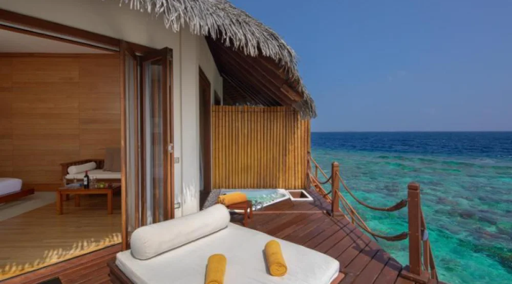 Over Water Villa with Jacuzzi at Adaaran Select Meedhupparu