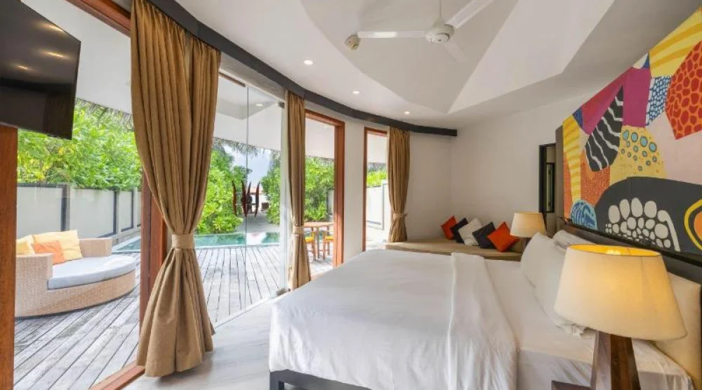 Beachfront Family Pool Villa at Angsana Velavaru