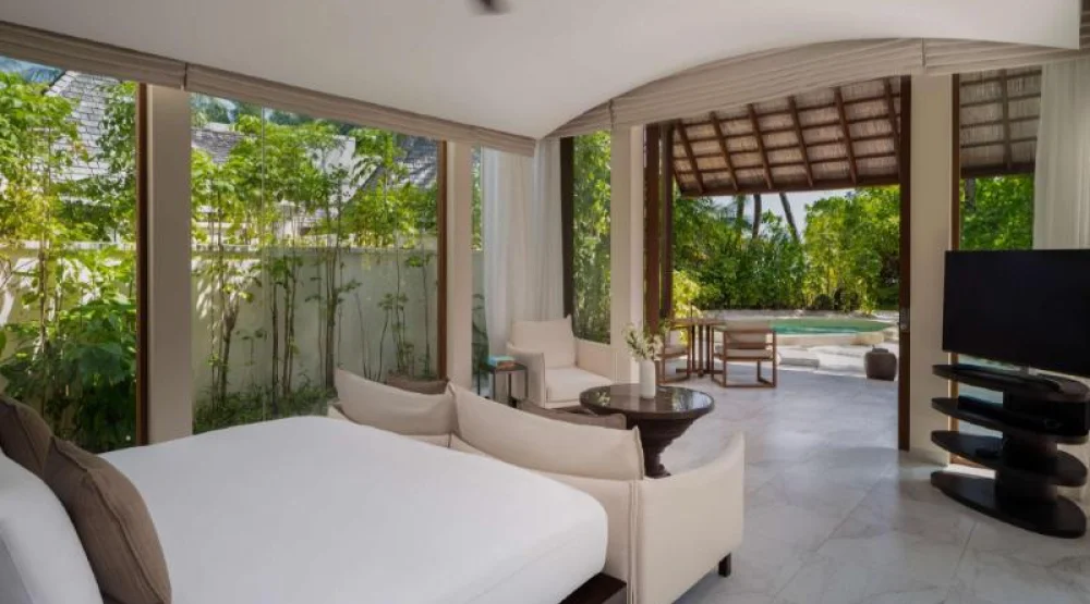 Two Bedroom Deluxe Beach Villa with Pool at Conrad Maldives Rangali Island