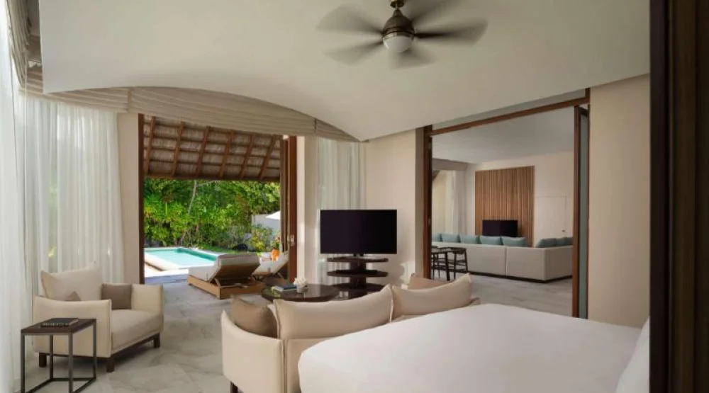 Three Bedroom Beach Suite with Pool at Conrad Maldives Rangali Island